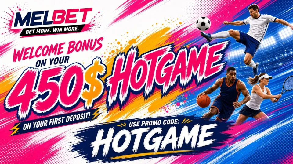 Melbet Casino promo code HOTGAME unlocks a $450 first-deposit welcome offer and a full slots lobby